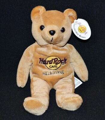 Hard Rock Cafe Melbourne Collectable Bear Isaac Beara - image 1 of 4