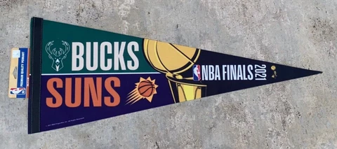 2021 NBA FINALS/MILWAUKEE BUCKS v PHOENIX SUNS OFFICIALLY LICENSED PENNANT Cover