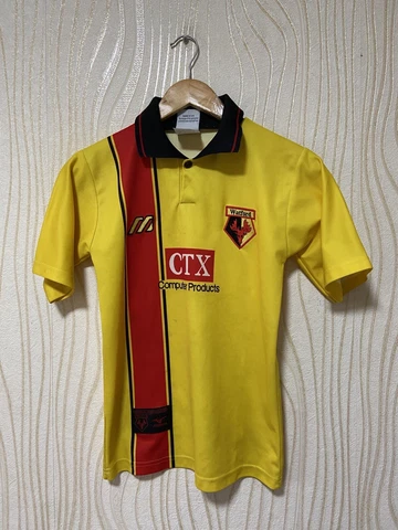 WATFORD 1997 1998 HOME FOOTBALL SHIRT SOCCER JERSEY MIZUNO sz L BOYS Cover
