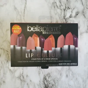 Bella Pierre Lip Culture Collection of 4 Cream Lipsticks Couture, Envy, Fierce & - Picture 1 of 5