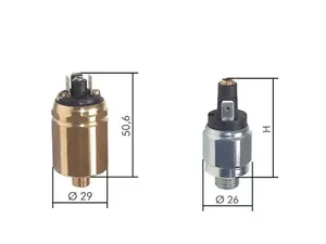Druckschalter mit Flachstecker bis 350 bar, Vakuumschalter Luft Sensor Hydraulik - Bild 1 von 4