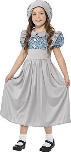 miffys Victorian School Girl Costume - Grey