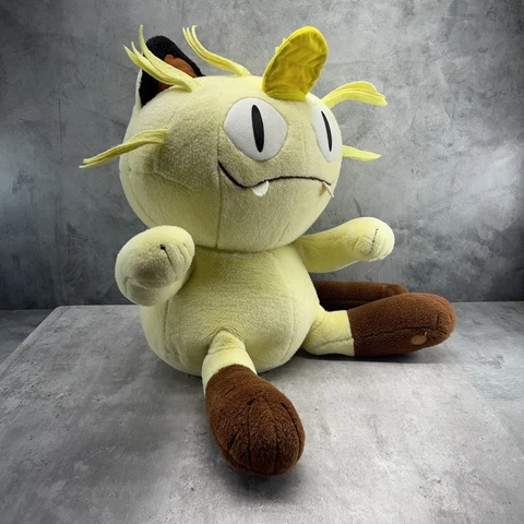 Vintage 1999 Pokemon MEOWTH 16” Jumbo Plush Doll Hasbro Tomy Nintendo Soft Toy Cover