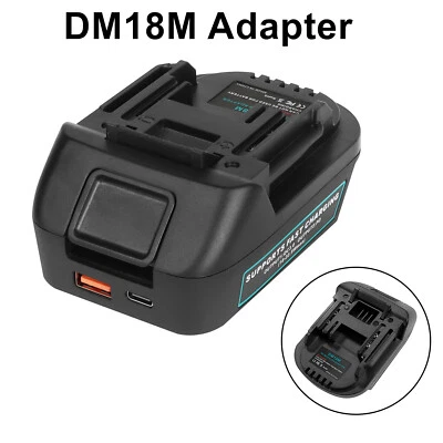 WAITLEY DM18M Battery Adapter To Make 18v Dewalt Battery Fit For Makita 18v Power Tools