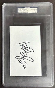 Magic Johnson Signed Slabbed Index Card 4x6 Lakers PSA 83434047 - Picture 1 of 2
