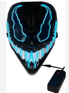 Halloween LED Maske, Leuchte böse Maske - Bild 1 von 2