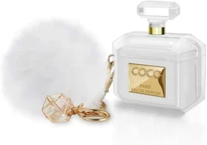 Custodia AirPods Pro in silicone morbida antiurto design carino lusso bottiglia profumo      - Foto 1 di 8