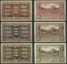 [21641] - "DEM TAGE": 3 x NOTGELD LÖTZEN (heute: Gizycko), Stadt, 10 - 50 Pf, 01