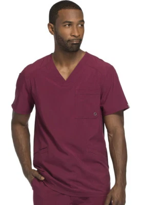 Blusa Médica Cherokee Infinity Hombre Cuello en V CK900A WNPS Vino Envío Gratis Foto 1 de 4