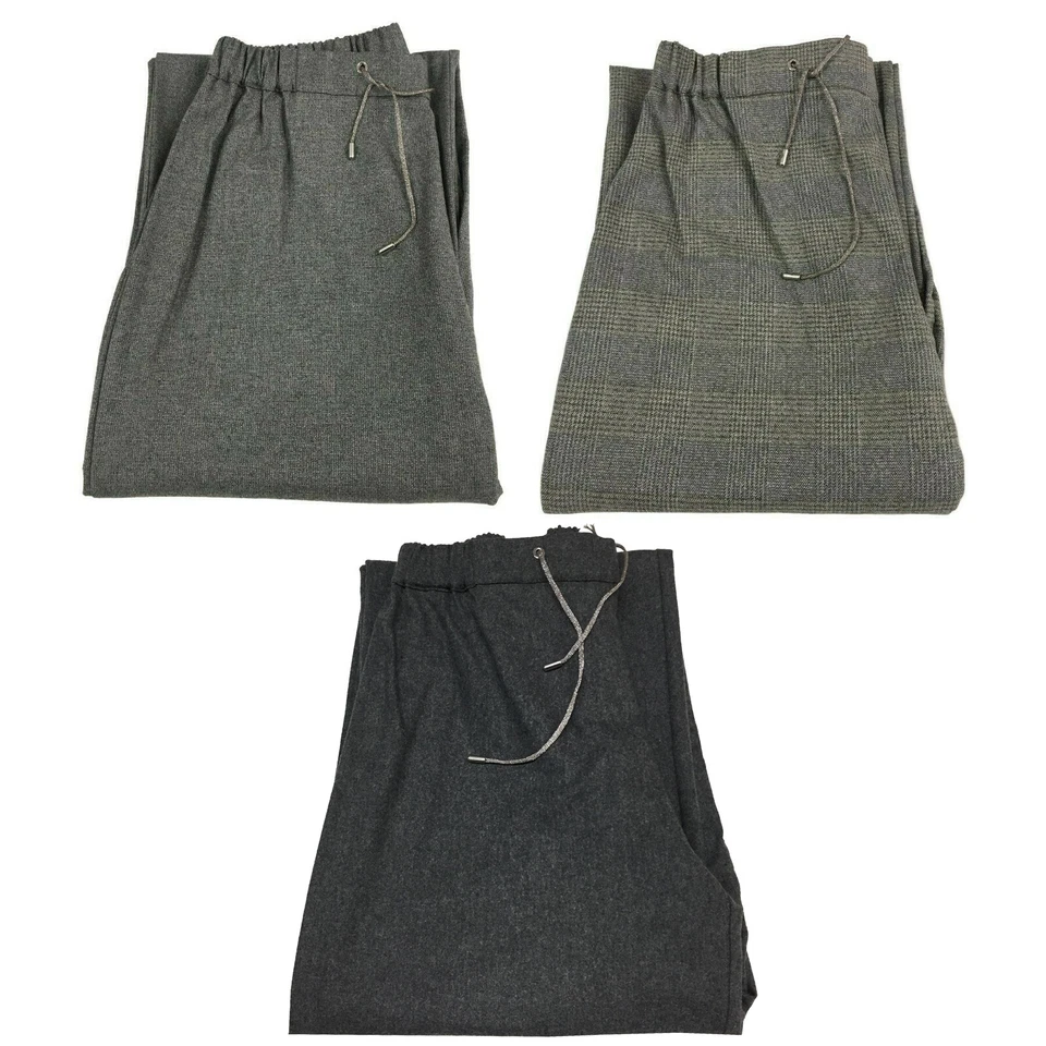 Persona by Marina Rinaldi Pantalone Donna Largo Lana con Laccio MOD Basin