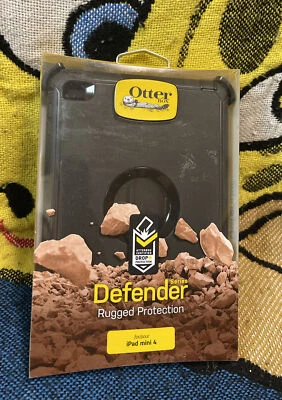 OTTERBOX Defender Case for iPad Mini 4 - Black Full rugged Protection Damage Box - Image 1 of 4