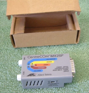 Allied Telesyn CentreCom MX25F Glasfaser Transceiver IEEE 802.3 FOIRL MAU - Bild 1 von 2