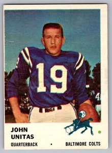Fleer #30 Johnny Unitas Colts 1961 - Imagen 1 de 3