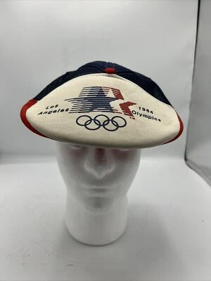 1984 OLYMPICS LOS ANGELES hat vintage red white blue adjustable flat cap - Image 1 of 4