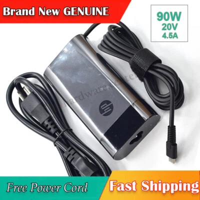 Genuine 90W USB-C Charger HP Spectre x360 904144-850 904082-003 Power Adapter - Image 1 of 4