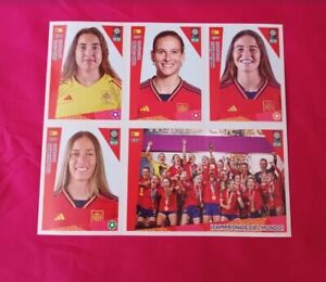 WOMEN'S WORLD CUP 2023 PANINI SPAIN SECOND UPDATE 6 STICKERS BRAND NEW 