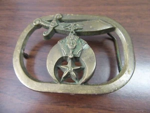 Hebilla de barón de latón macizo Santuario 1980 c59 - Imagen 1 de 2