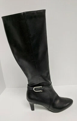 LifeStride Galina Knee High Boots, Black, Women's 7.5 Wide - Image 1 of 4