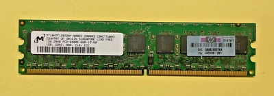 Micron 1GB DDR2 PC2-6400E ECC Memory Module – MT18HTF12872AY-800D1 - Image 1 of 2