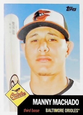 2016 TOPPS ARCHIVES #30 MANNY MACHADO BALTIMORE ORIOLES - Image 1 of 2