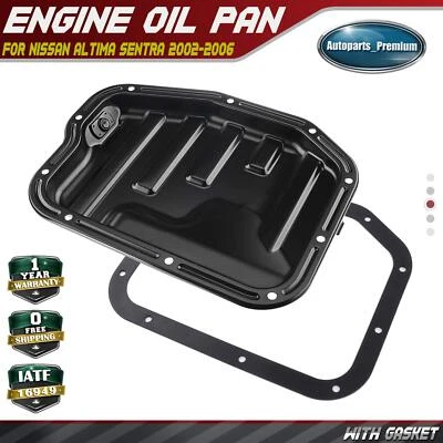 cárter de aceite inferior del motor con junta para Nissan Altima Sentra 2002 2003 2004 2005 2006 Foto 1 de 4