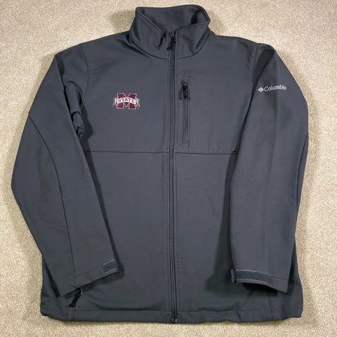Mississippi State Jacket Men Large Columbia Bulldogs College University Coat Cover