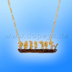Disney Schneewittchen Halskette Gelbgold "Sieben Zwerge" Couture Kingdom Goebel - Bild 1 von 3