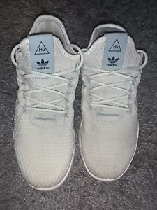 Scarpe sneakers uomo Adidas x Pharrell Williams tennis HU lino blu verde taglia 5 - Foto 1 di 7