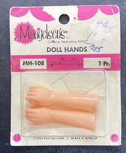 Vintage Plastic Doll Arms Making Craft Supply by Mangelsen's Co. - 1 Pair MH-108 - Picture 1 of 9
