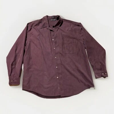 John Henry Black Sueded Button Up Size XL - Image 1 of 4