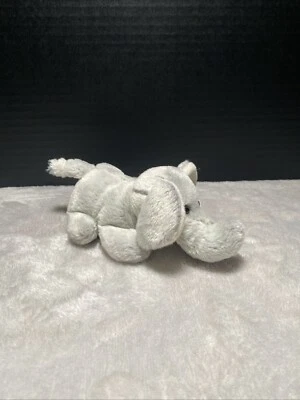 Vintage Commonwealth Mini Gray Elephant Plush Laying 6"L Stuffed Toy Pet Lovey - Image 1 of 4
