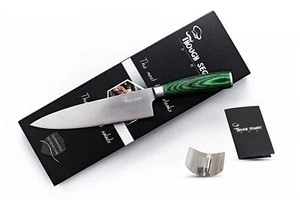 Chef Knife and Finger Protector Set with 8 Inch Multipurpose Kitchen Knife - Picture 1 of 6