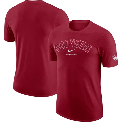 Nike Men's Crimson Red Oklahoma Sooners DNA Team Performance T-Shirt Size Large Cover