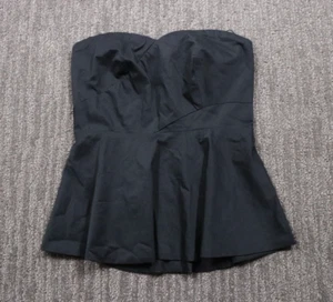 NUEVO CON ETIQUETAS Blusa New York & Company Peplum para Mujer XS Negra Sin Mangas Elegante Preppy - Imagen 1 de 10