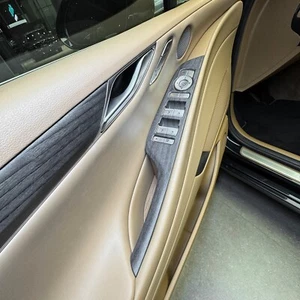 Matte Wood Grain Window Lift Switch Panel Cover Trim For Genesis G80 2021-2025 - Picture 1 of 5