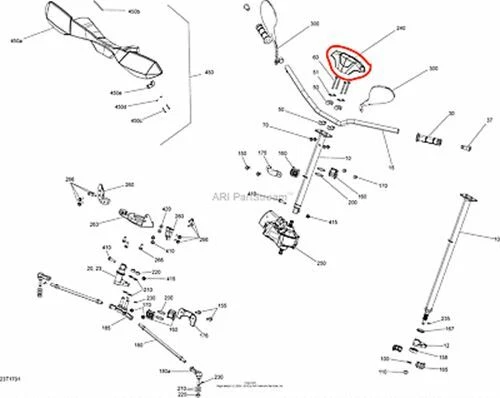 NEW OEM CAN-AM FACTORY OUTLANDER MAX 450 570 STEERING COVER 2017 2016 2015 2014 Foto 1 de 1