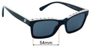 Lentes de repuesto para gafas de sol SFx para Chanel 5417 - 54 mm de ancho - Imagen 1 de 7