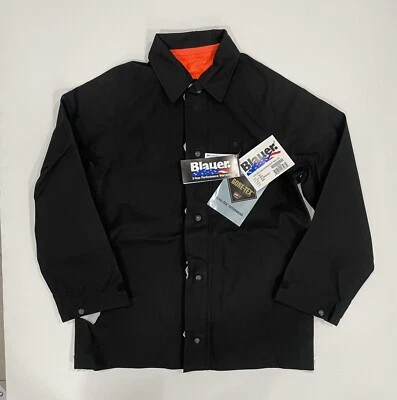 BLAUER GTX 9691 FEATHERWEIGHT RAIN JACKET REVERSIBLE BL/ORANGE SIZE SM NWT - Image 1 of 4