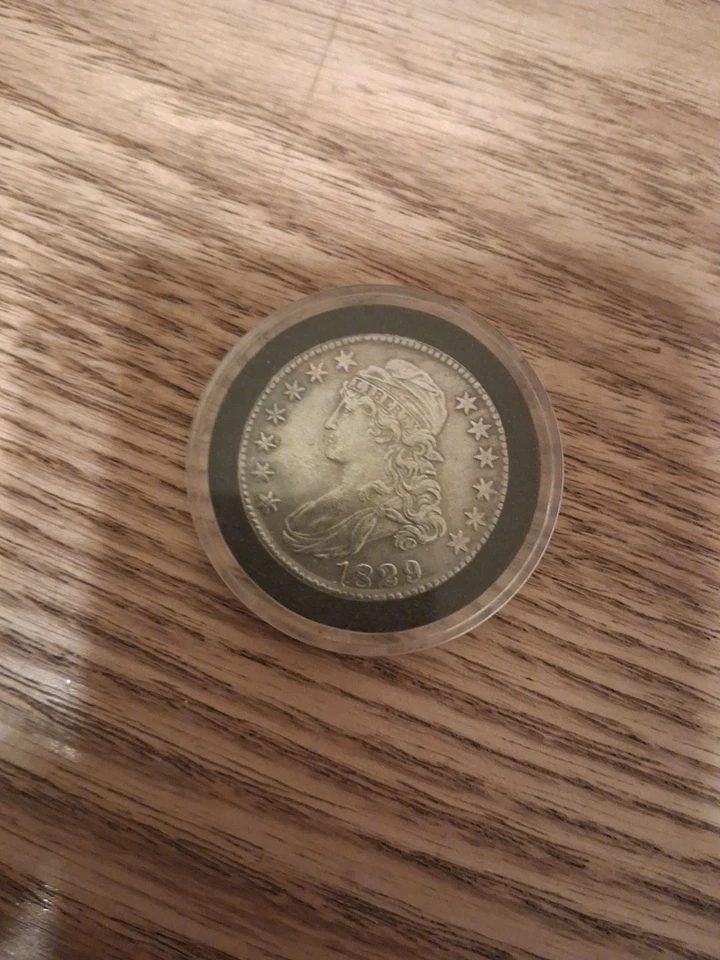 Medio dólar busto tapado 1829 50c.  Un coleccionista debe tener Foto 1 de 2