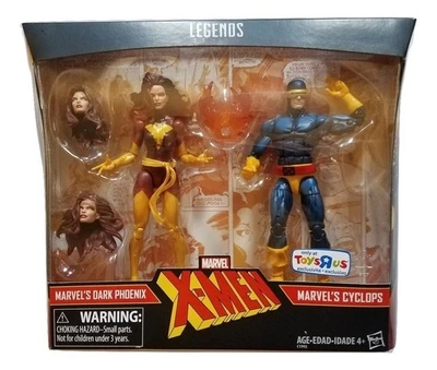 Figuras de acción exclusivas de Marvel Legends X-Men Cyclops y Dark Phoenix, 6 pulgadas Foto 1 de 2