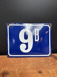 9B Schild Vintage - Bild 1 von 3