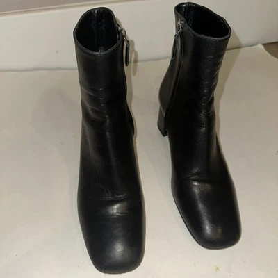Botines de cuero negros para mujer PRADA talla 37 Foto 1 de 4