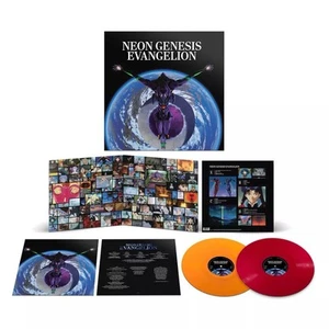 Neon Genesis Evangelion Vinyl Soundtrack (Apple Red/Tangerine) Rightstuf Variant - Picture 1 of 8