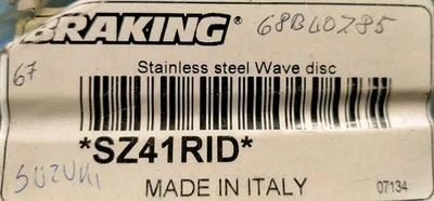 SZ41RID DISCO FRENO BRAKING POSTERIORE DESTRO SUZUKI VARI - Immagine 1 di 4