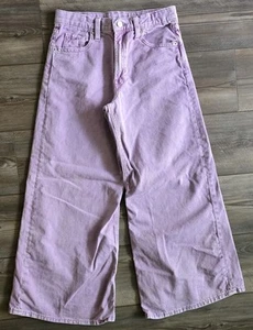 Gap Baggy Girls Jeans High Rise Wide Leg Adjustable Waist Lilac Denim,size 12. - Picture 1 of 7