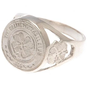 Anillo Celtic FC Plata Esterlina Mediano - Nuevo Mercancía Oficial - Imagen 1 de 2