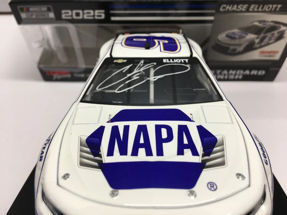 CHASE ELLIOTT AUTOGRAPHED NASCAR DIECAST #9 NAPA WHITE 2025 CHEVY 1/24 - Image 1 of 4