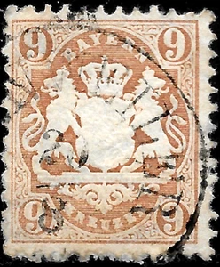1870 Germany BAVARIA SC#27a Wm 93 USED Cd WEILER VF. $450 - Picture 1 of 4