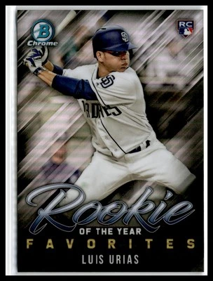 Luis Urias 2019 Bowman Rookie of the Year Favorites #ROYF-4 San Diego Padres - Image 1 of 2