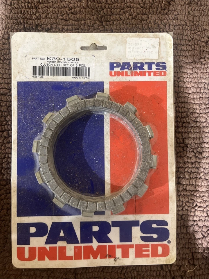 Juego de discos de embrague de 6 discos Parts Unlimited para Suzuki ATV K39-1505 SERIE 83-88 KT Foto 1 de 1